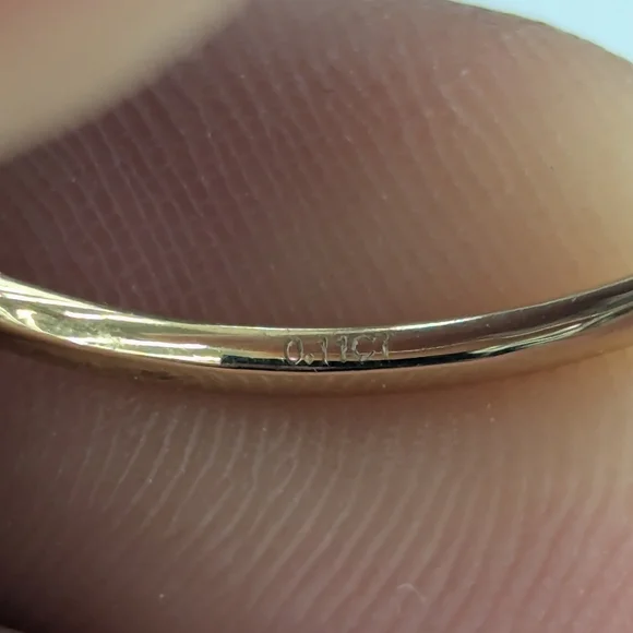 Real Diamond 10kt Yellow Gold Initial P Ring For Women